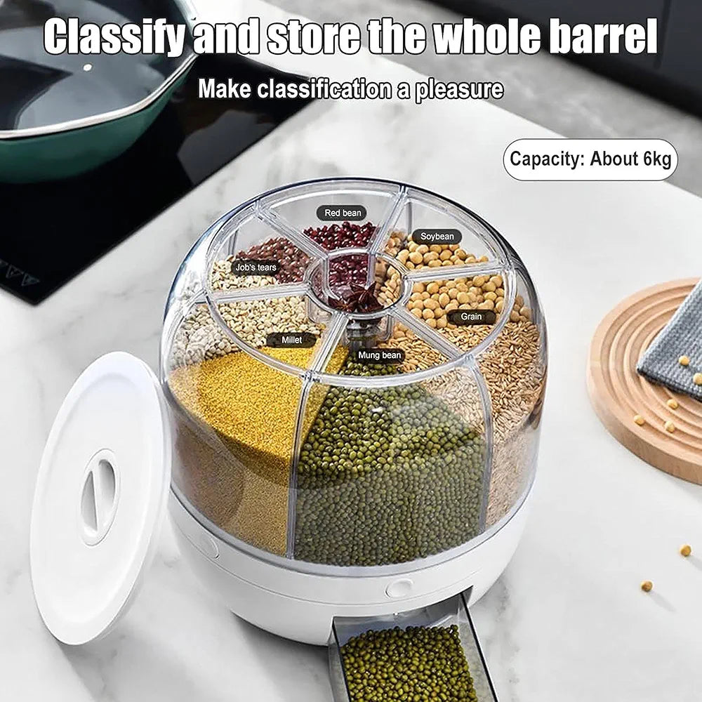 Rotating grain dispenser